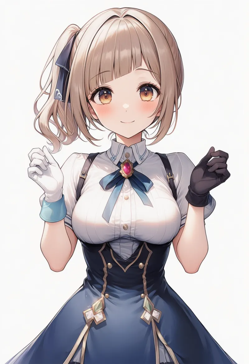 左右非対称デザインの手袋（グローブ）のAIイラスト｜プロンプト紹介用