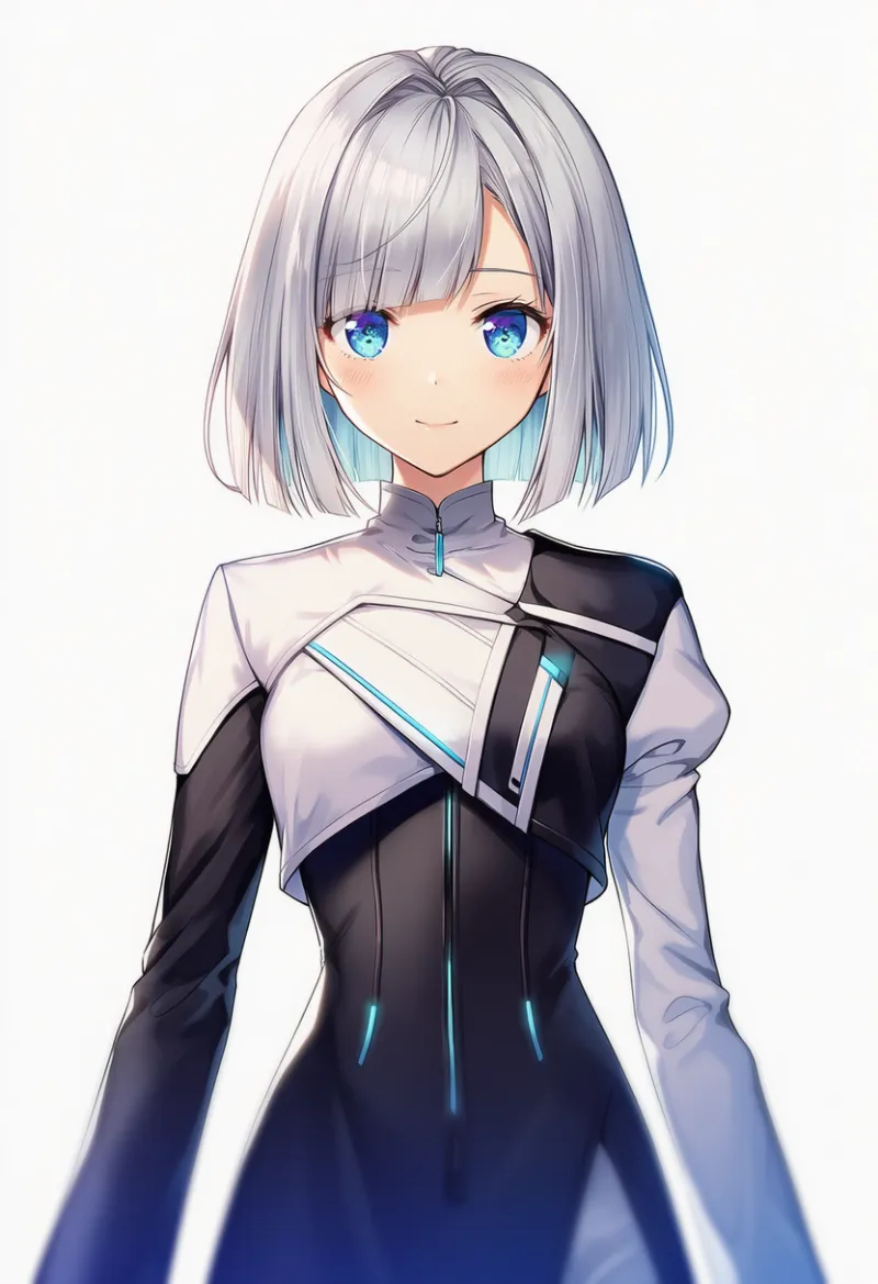 左右非対称のジャケットのAIイラスト｜プロンプト紹介用