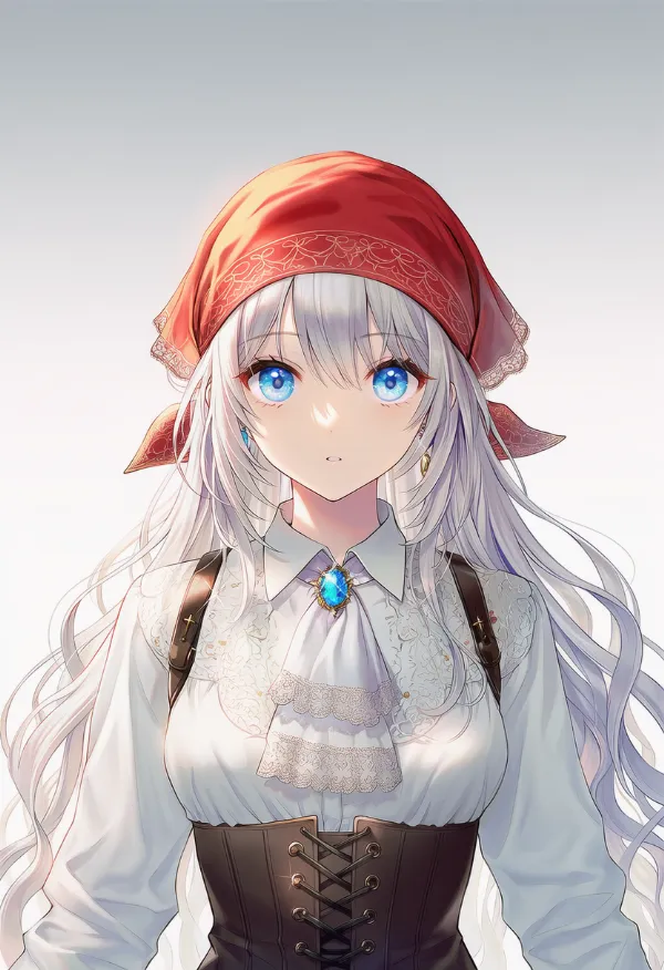 バンダナのAIイラスト（海賊の衣装）