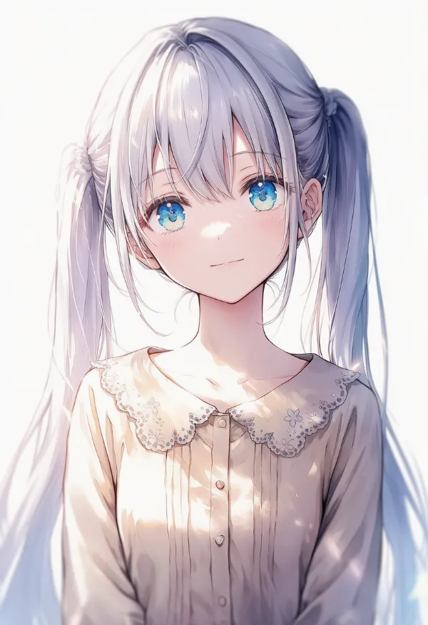 ベージュ色のシャツ（淡色コーデ用の服アイテム）のAIイラスト