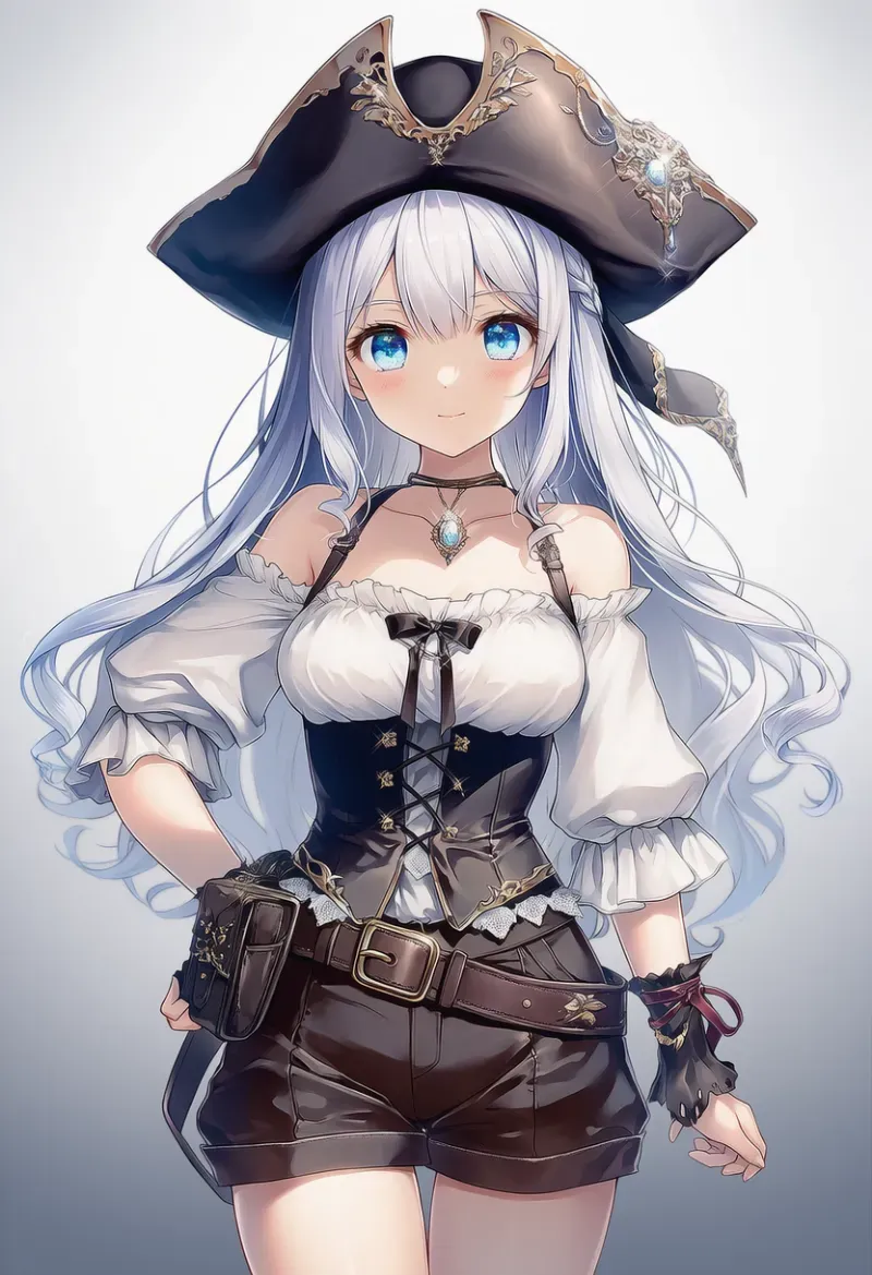 ベルトポーチのAIイラスト（海賊の衣装）