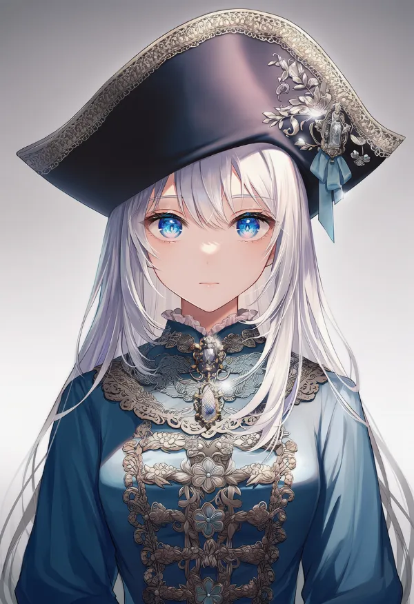 二角帽子のAIイラスト（海賊の衣装）