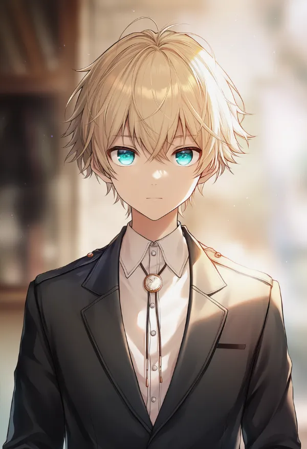 ボロタイ（男性の服）のAIイラスト｜プロンプト紹介
