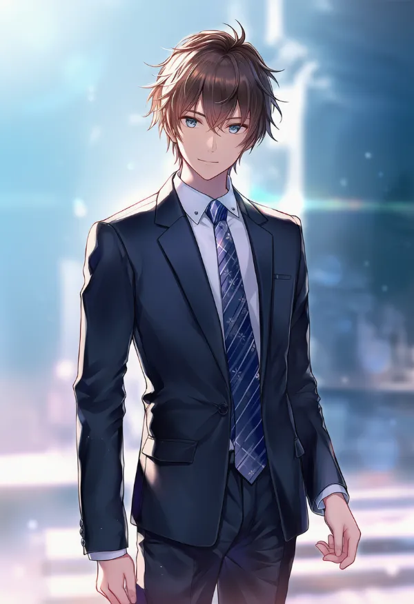 ビジネススーツ（男性の服）のAIイラスト｜プロンプト紹介