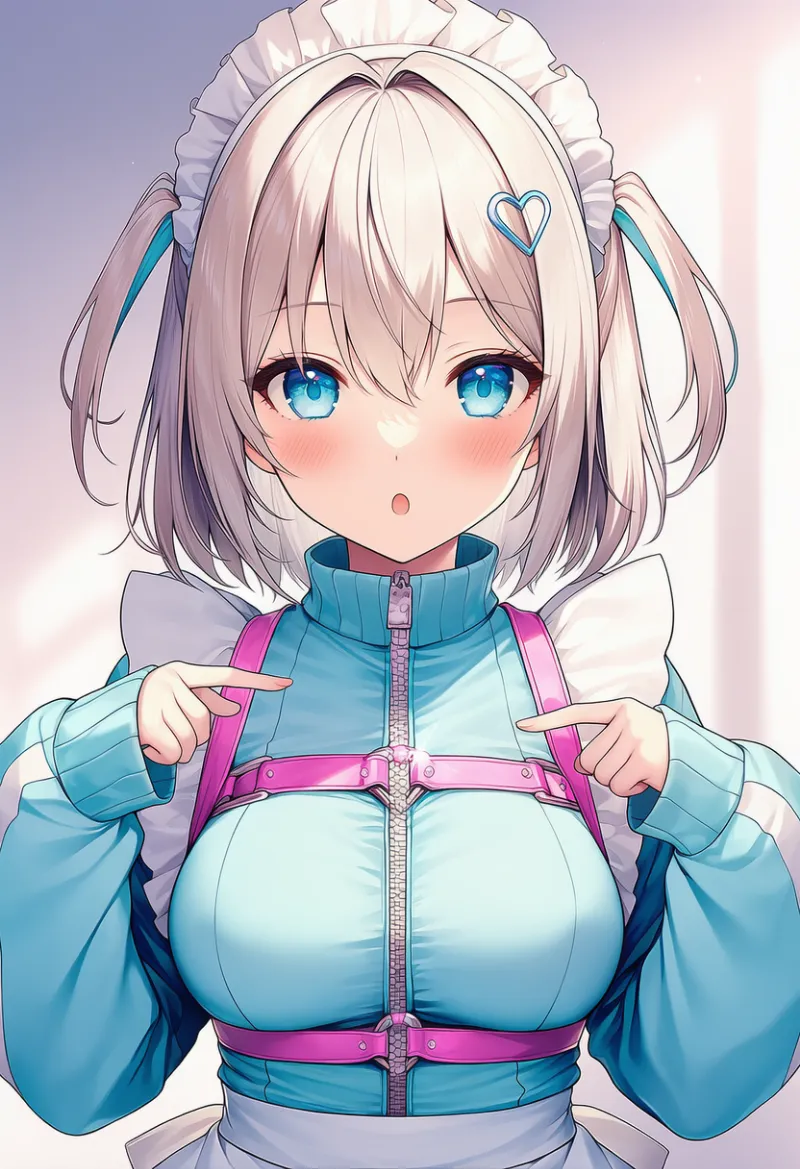 チェストハーネス（服装）のAIイラスト｜プロンプト紹介：chest harness