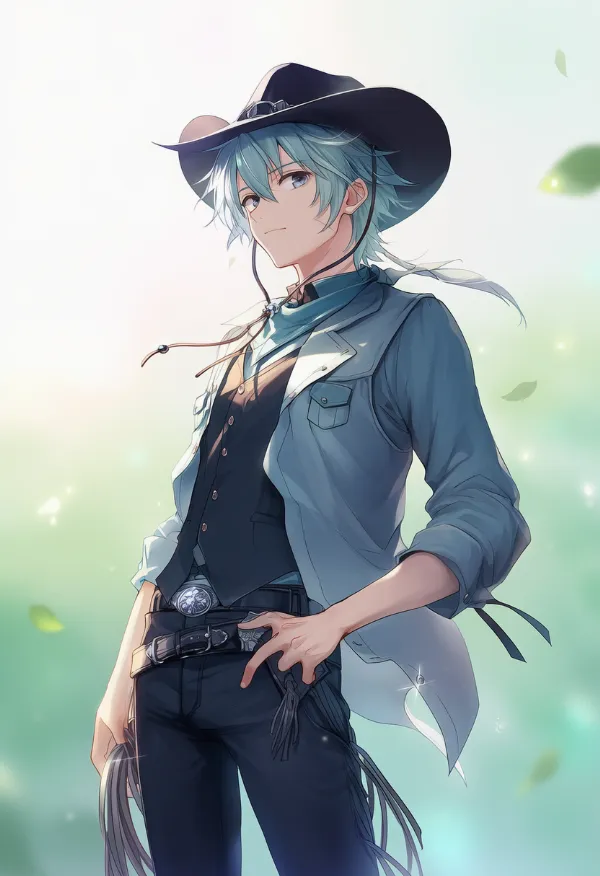 カウボーイ衣装（男性の服）のAIイラスト｜プロンプト紹介