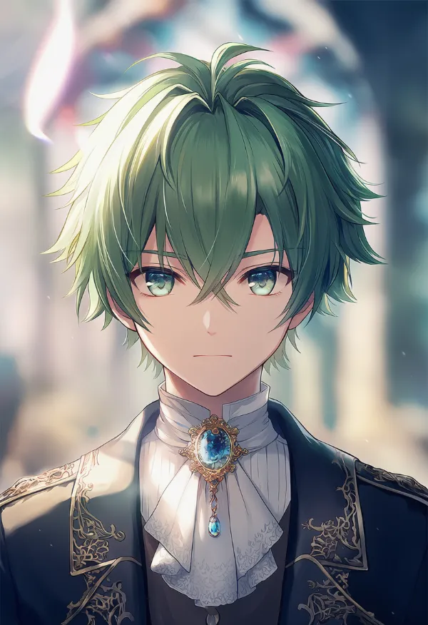 クラバット（男性の服）のAIイラスト｜プロンプト紹介