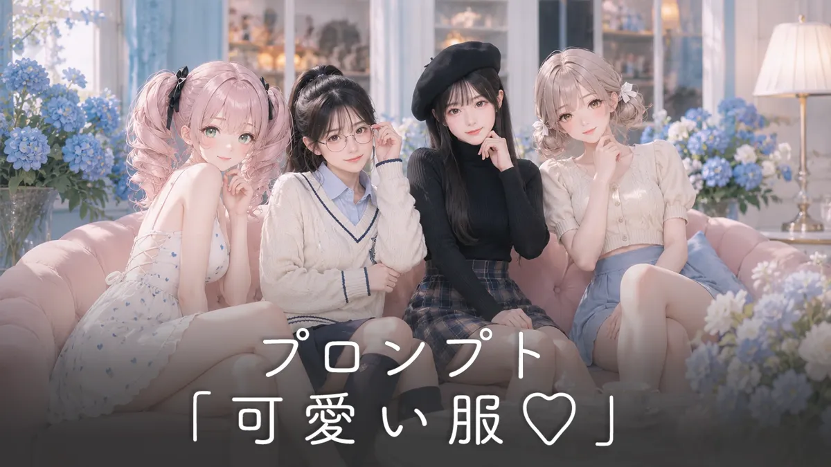 可愛い服・衣装のフルコーデプロンプト集【GPT Image 2】