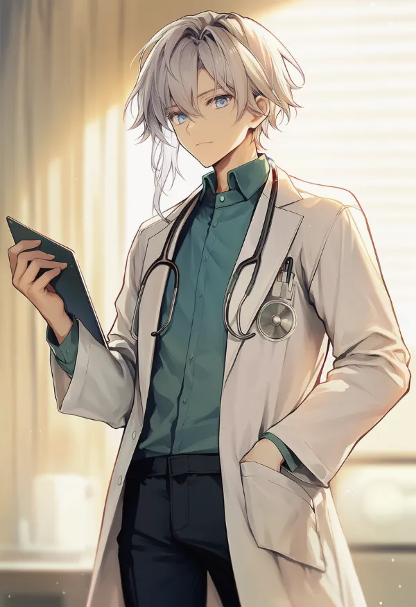 医者の服装（男性の服）のAIイラスト｜プロンプト紹介