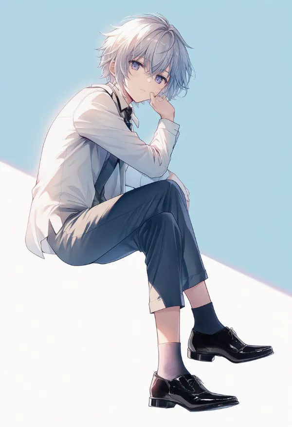ドレスシューズ（男性の服）のAIイラスト｜プロンプト紹介