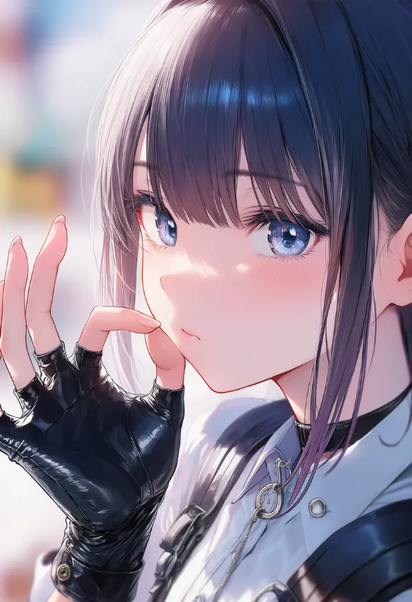 フィンガーレスグローブ（レザー）のAIイラスト｜プロンプト紹介