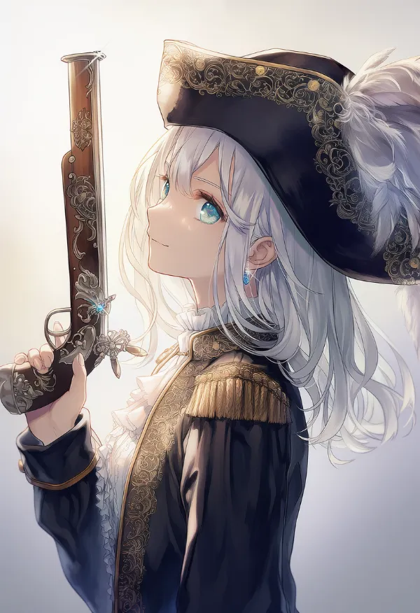 フリントロックのAIイラスト（海賊の武器）