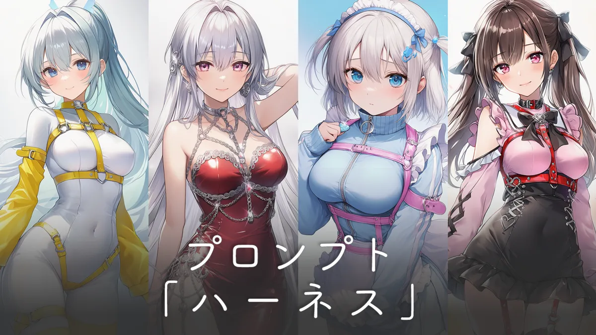 ハーネス（体を締め付ける）のプロンプト集【AIイラスト】