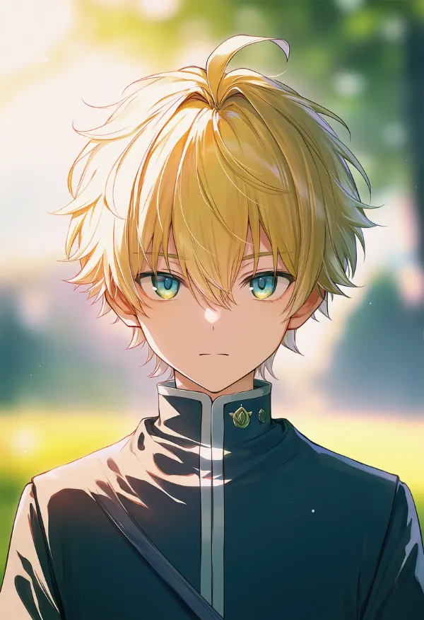 ハイカラー（男性の服）のAIイラスト｜プロンプト紹介