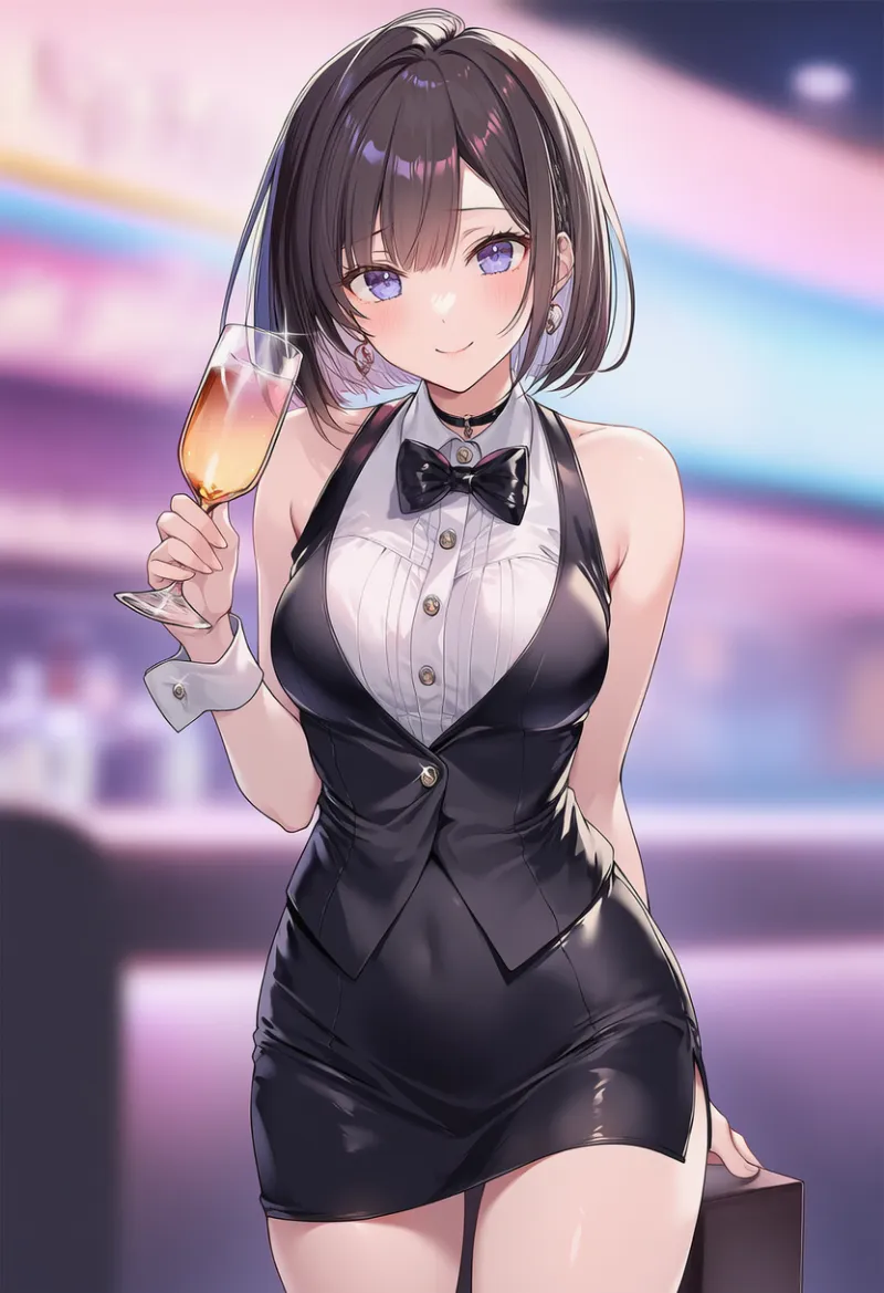 ホステスのAIイラスト｜プロンプト紹介用