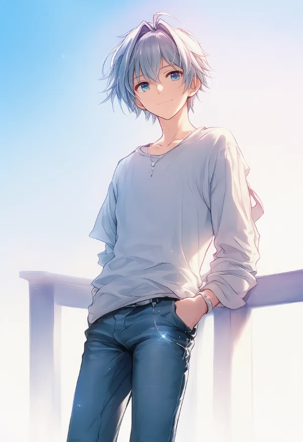 ジーンズ（男性の服）のAIイラスト｜プロンプト紹介