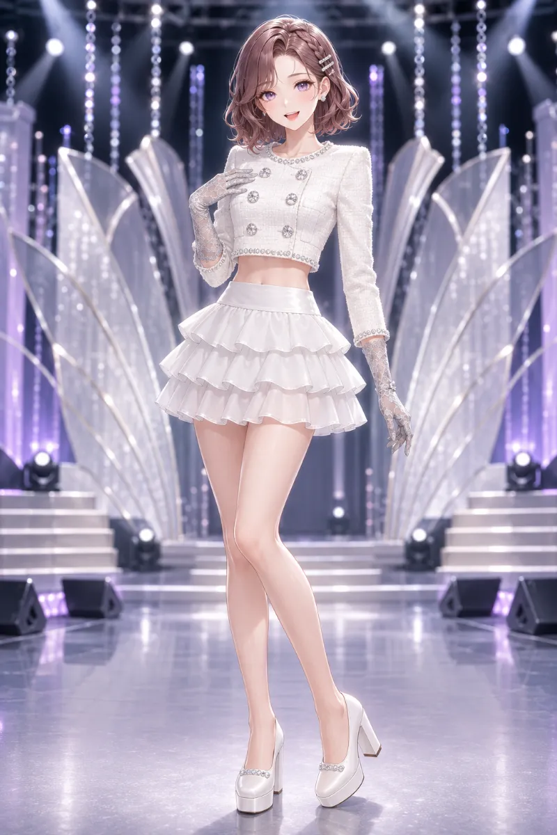 GPT Image 2.0生成|上品で華やかなロイヤルエレガンス衣装のAIイラスト(K-POPファッション)|プロンプト紹介用