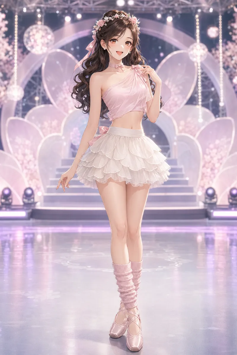 GPT Image 2.0生成|淡い色と軽やかな素材のフェアリーコア衣装のAIイラスト(K-POPファッション)|プロンプト紹介用