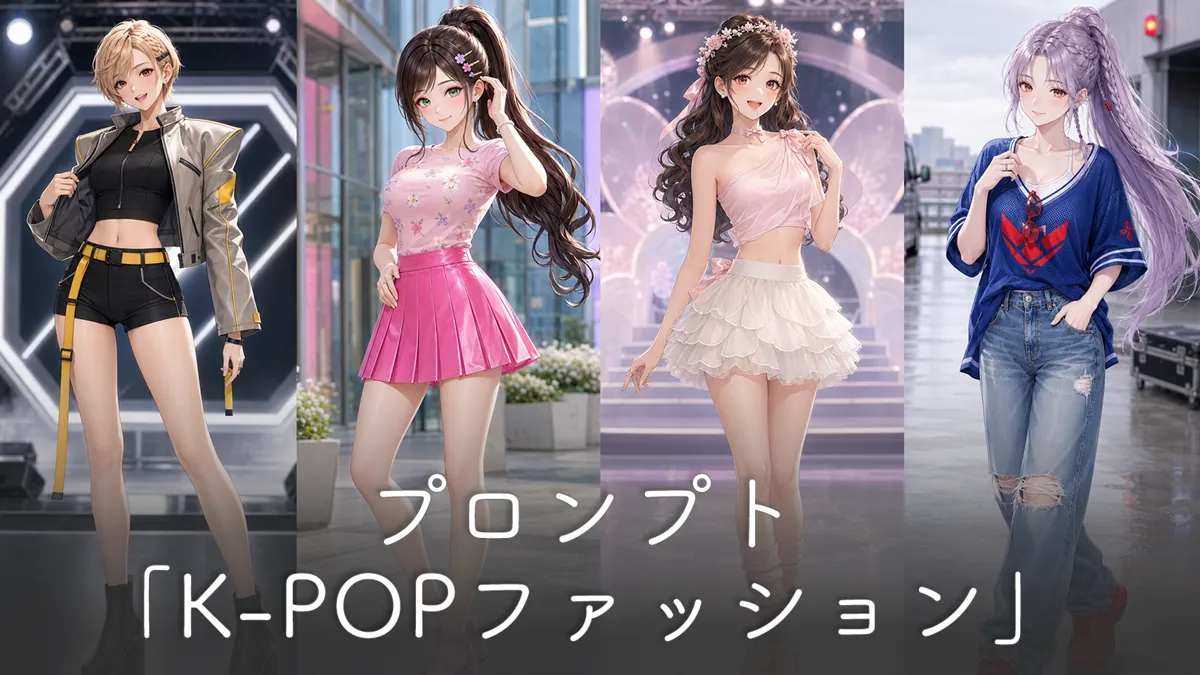 K-POPファッション・衣装のプロンプト集