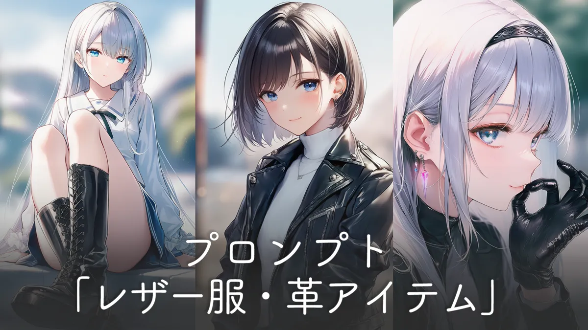 レザー服・革アイテムのプロンプト集（着こなし解説）