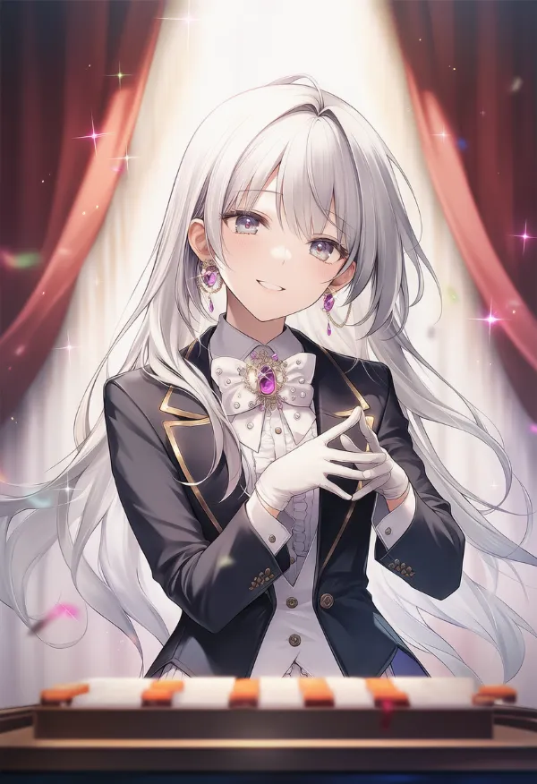 マジシャンの衣装（服装）のAIイラスト｜プロンプト紹介：magician outfit