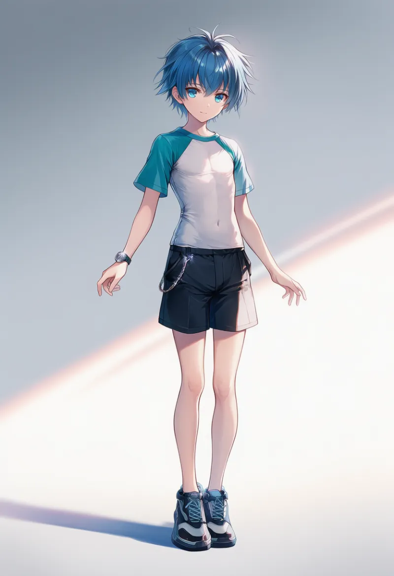 スポーティ系ファッションの男性の服装のAIイラスト作例｜プロンプト紹介