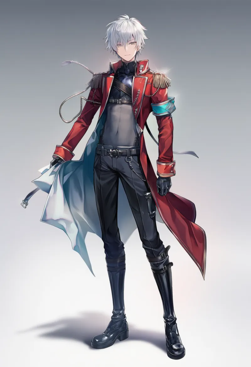 テックウェア系ファッションの男性の服装のAIイラスト作例｜プロンプト紹介