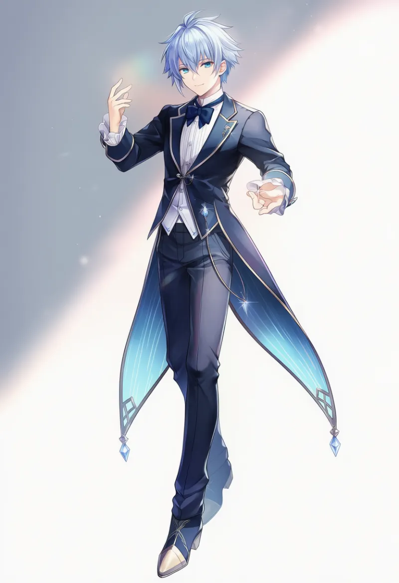 モード系ファッションの男性の服装のAIイラスト作例｜プロンプト紹介