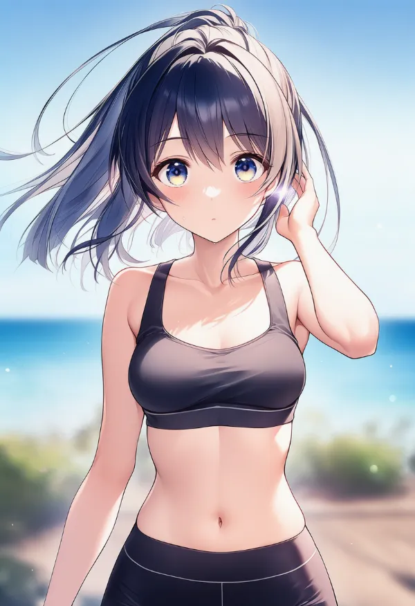 お腹を再現したAIイラスト