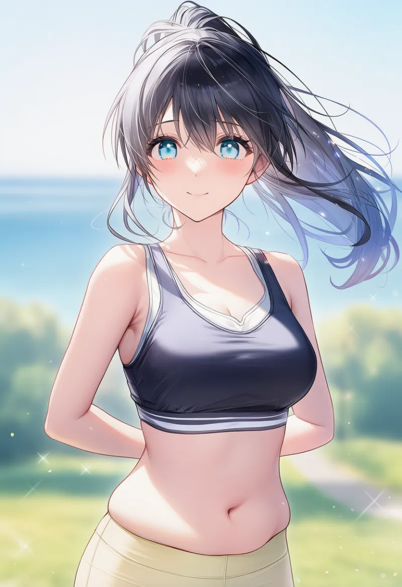お腹のぜい肉を再現したAIイラスト