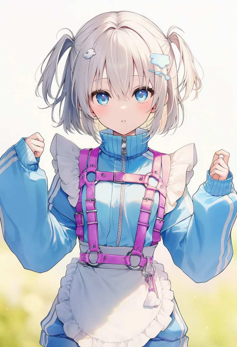 Oリングハーネス（服装）のAIイラスト｜プロンプト紹介：o-ring harness