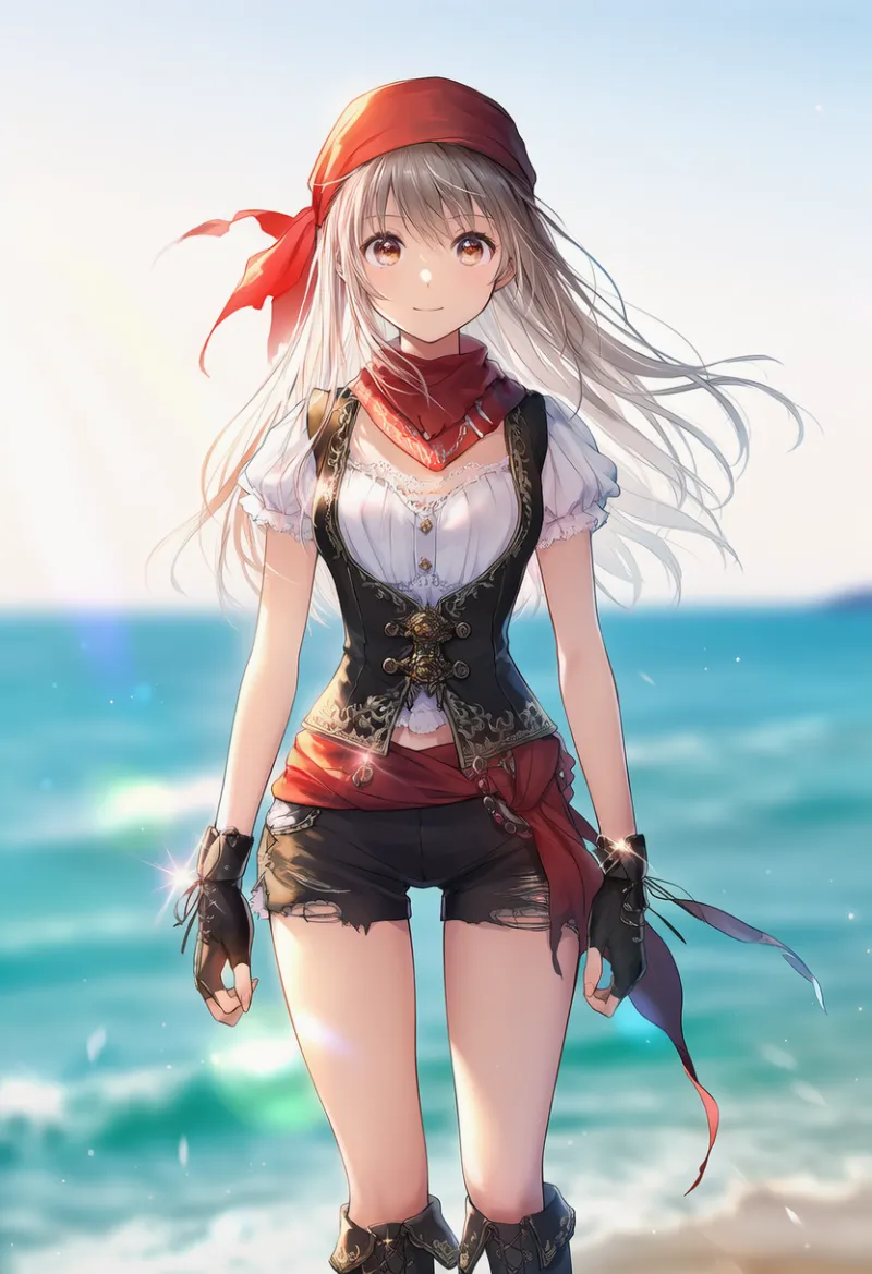 ラフな海賊スタイルのAIイラスト