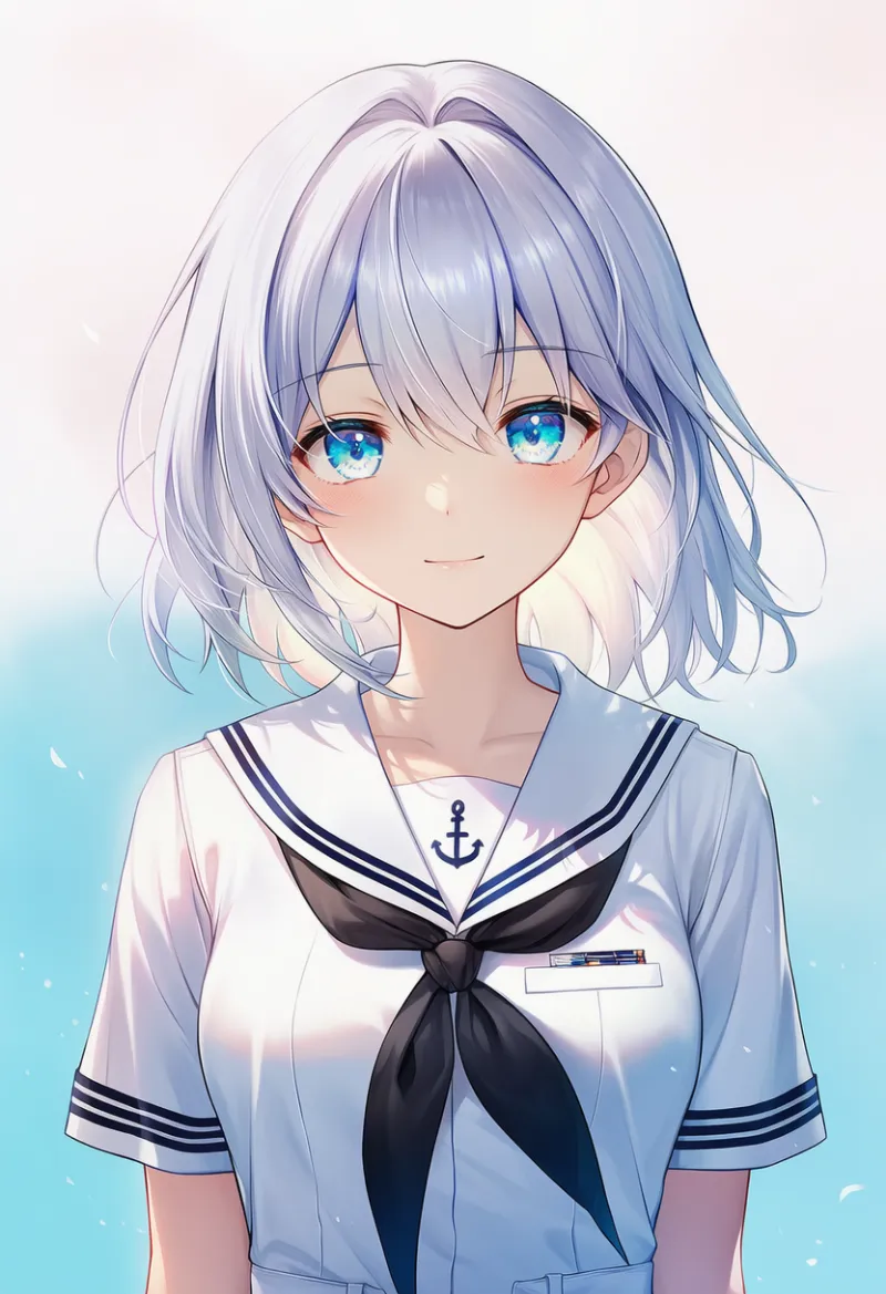 熱帯地域や「夏の正装」（水兵服の配色パターン）のAIイラスト｜プロンプト紹介