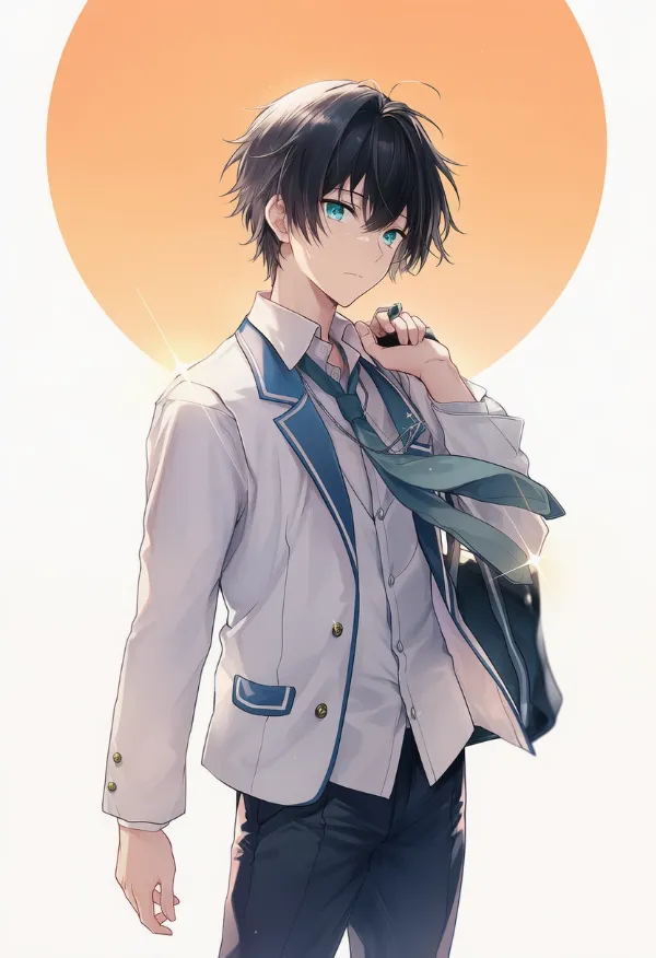 学校の制服（男性の服）のAIイラスト｜プロンプト紹介