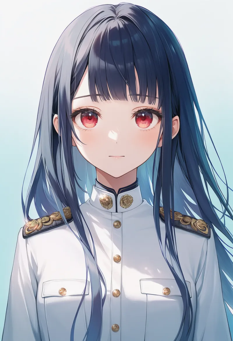 ショルダーボード（肩に付ける階級章付きの板）をつけた水兵の服のAIイラスト｜プロンプト紹介