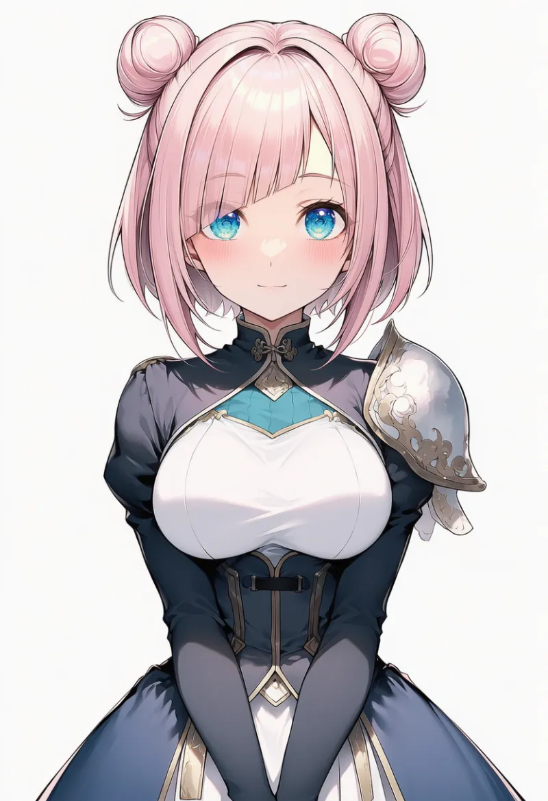 片方に肩パッドのあるトップスのAIイラスト｜プロンプト紹介用