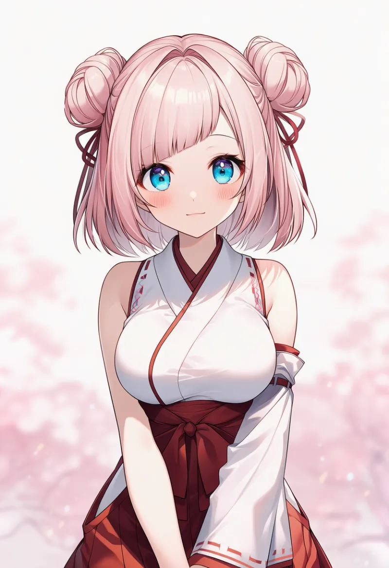 片方の付け袖のみのトップスのAIイラスト｜プロンプト紹介用