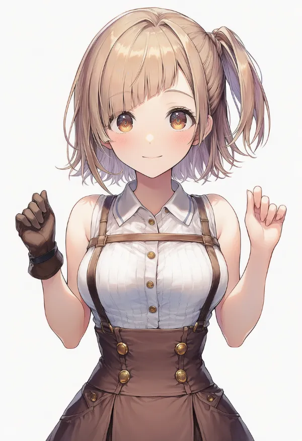 片方だけの手袋のAIイラスト｜プロンプト紹介用