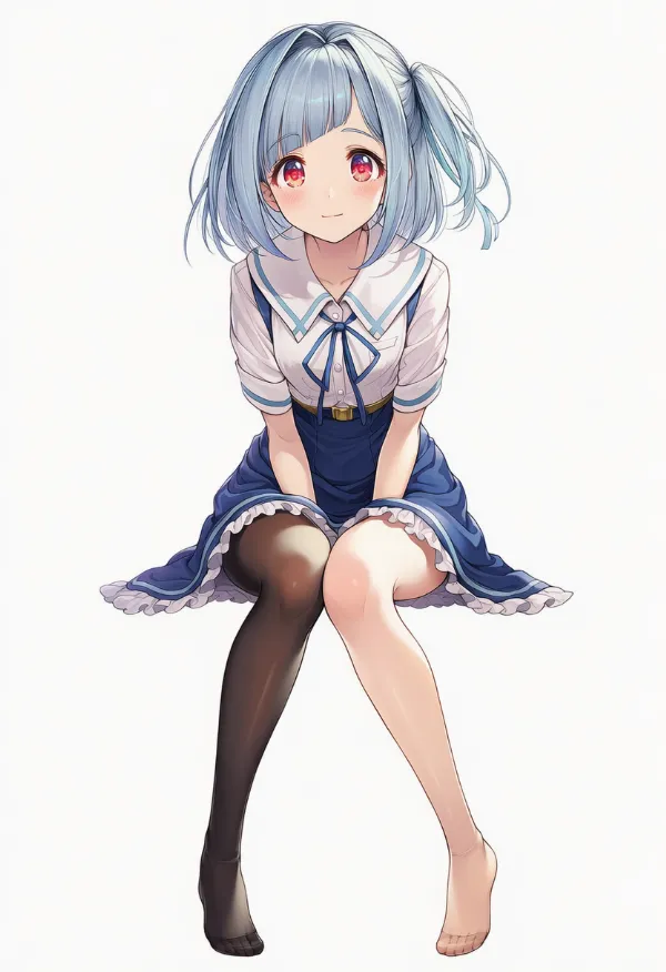 片方だけのパンストのAIイラスト｜プロンプト紹介用