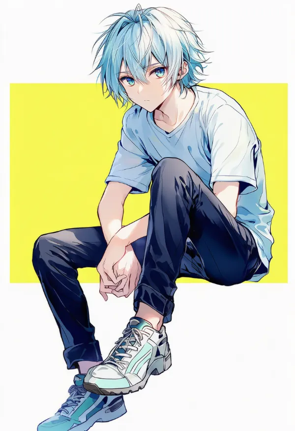 スニーカー（男性の服）のAIイラスト｜プロンプト紹介