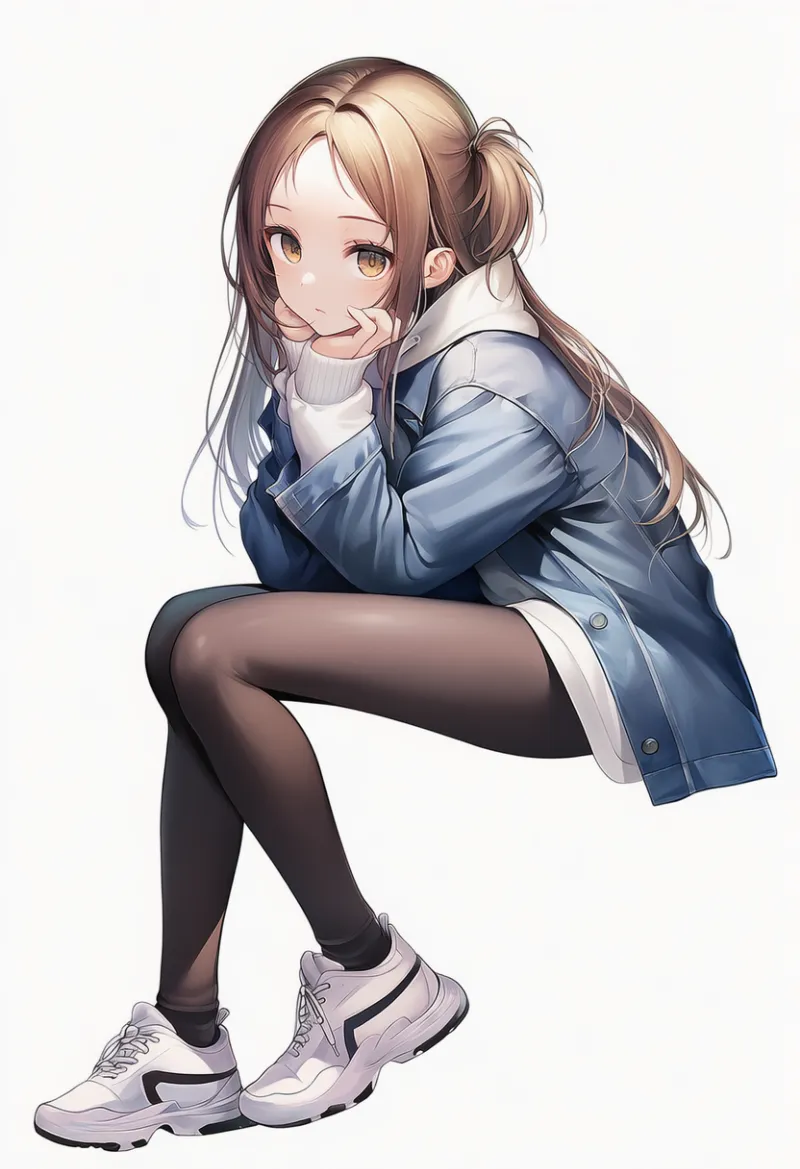 ストリート寄りのカジュアル服のAIイラスト