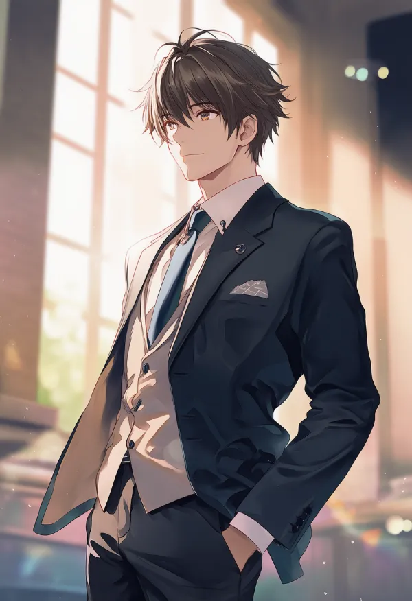 スーツ（男性の服）のAIイラスト｜プロンプト紹介