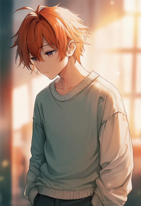 セーター（男性の服）のAIイラスト｜プロンプト紹介