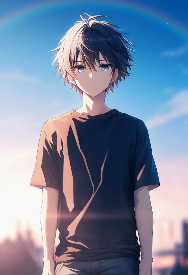 Tシャツ（男性の服）のAIイラスト｜プロンプト紹介