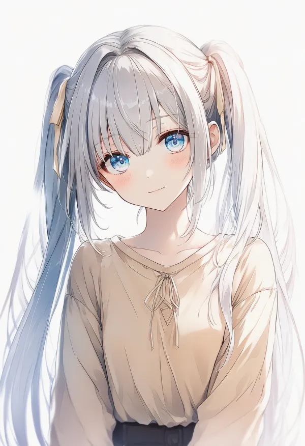 タン色のシャツ（淡色コーデ用の服アイテム）のAIイラスト