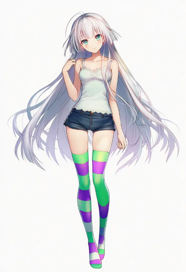 ツートンタイツのAIイラスト｜プロンプト紹介用