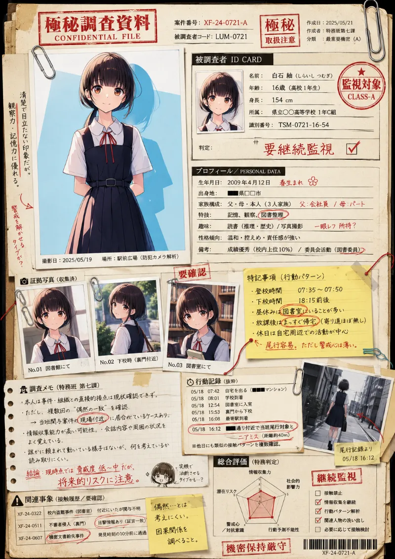 機密ファイル風のAIイラスト｜再現用プロンプト紹介用（GPT Image 2.0）