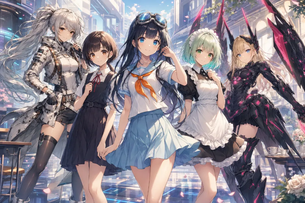 集合ビジュアルのAIイラスト-1｜再現用プロンプト紹介用（GPT Image 2.0）