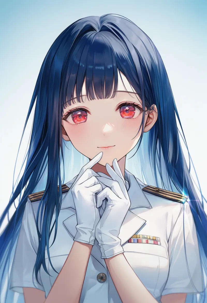 白手袋を着用した水兵の服のAIイラスト｜プロンプト紹介