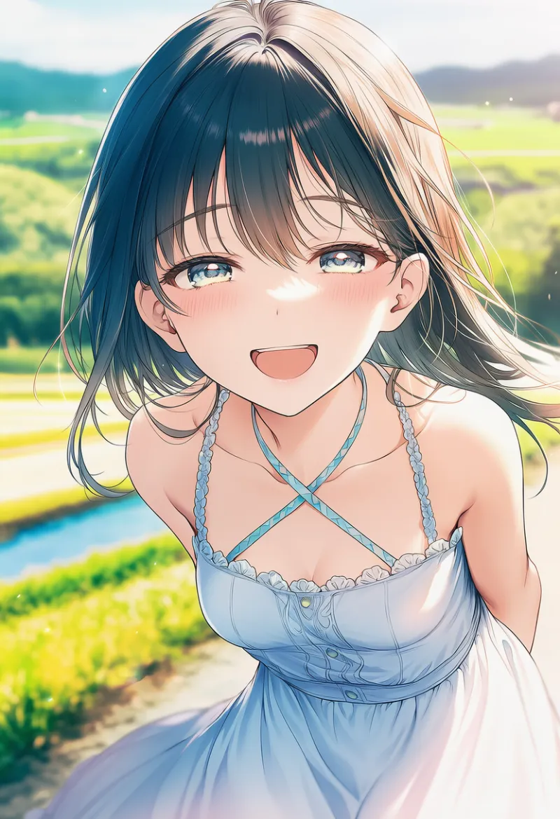 紐が十字に交差した肩紐を再現したAIイラスト｜プロンプト紹介用